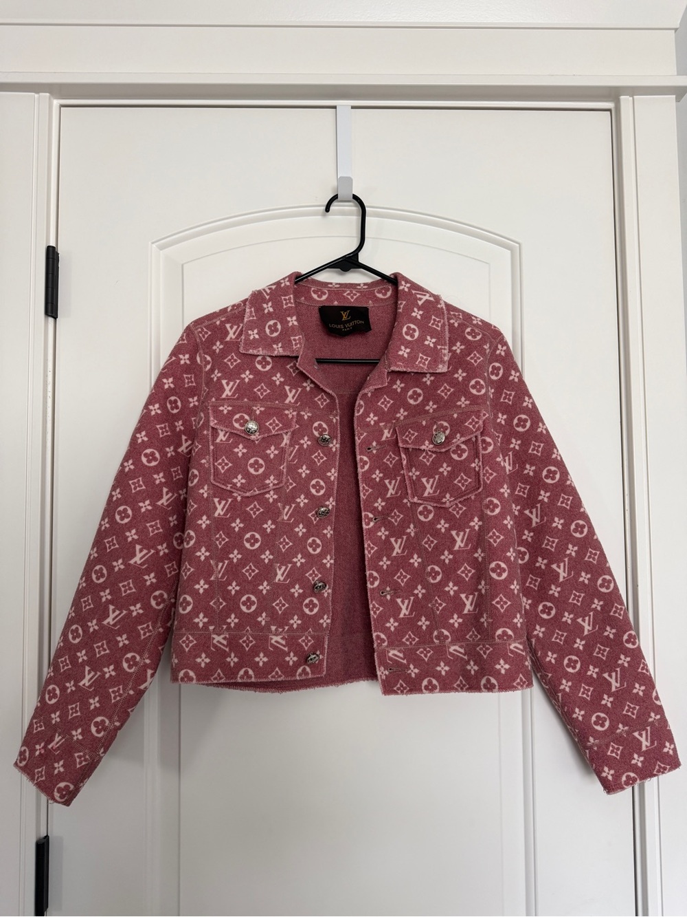 Louis Vuitton Rose Pink Monogram Cropped Jacket